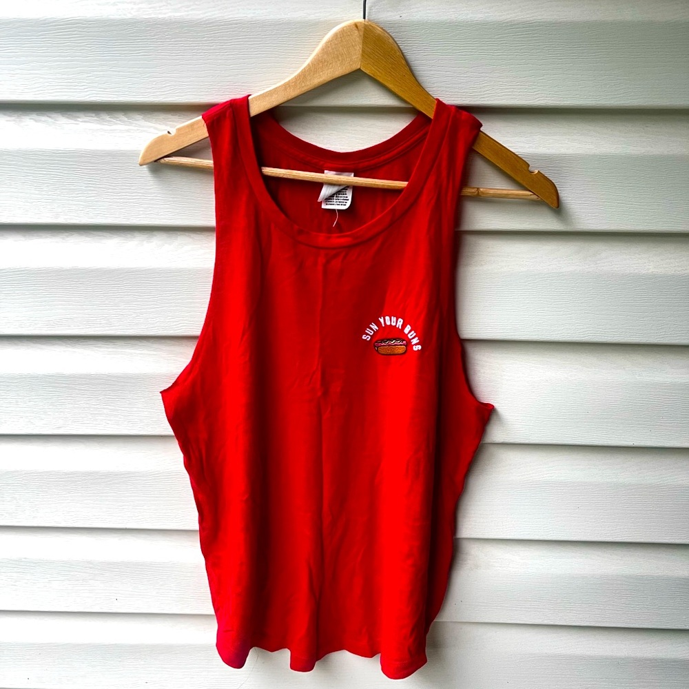 Victoria Secret Pink Suns Out Buns Out Muscle Tank